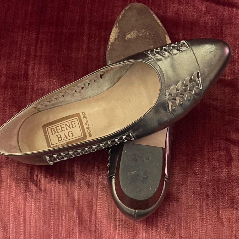Pewter Leather Women's Shoes - Picture 2 of 7